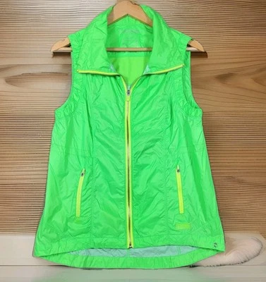 CALVIN KLEIN PERFORMANCE Jacket Women's Small Neon Vest Athleisure Running Top - Image 1 of 4