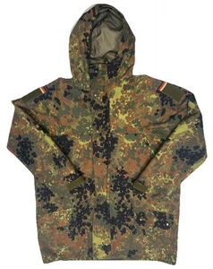 Original Bundeswehr Field Jacket XL Military German Army Flecktarn Hooded 1991 - Picture 1 of 23