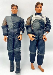 2 Vintage Max Steel mit Jump Suit Zubehör GI Joe 12" Actionfigur 1998 Mattel - Bild 1 von 4