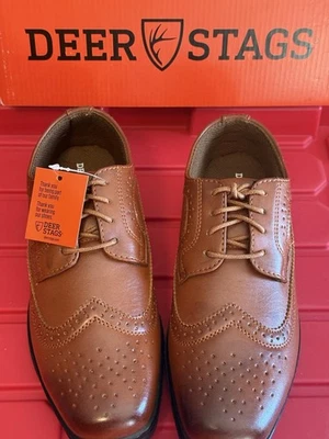 Ciervos Ciervos Grandes Niños Marrón As Equipaje Informal Zapatos de Vestir 4 1/2 Nuevos Foto 1 de 4