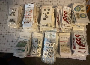 crafting embellishments over 120 new packs ( new old stock ) - Picture 1 of 10