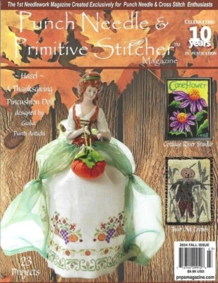 {PUNCH NEEDLE & PRIMITIVE STITCHER MAGAZINE} FALL 2024 ISSUE (4 issues contact) - Image 1 of 4