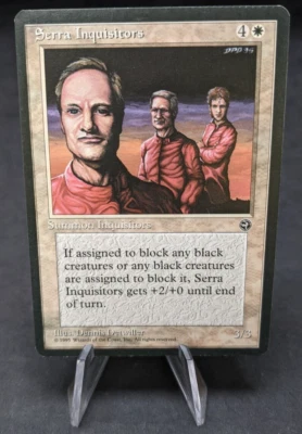Serra Inquisitors - MTG Magic the Gathering - Homelands - Misprint Crimped - Image 1 of 3