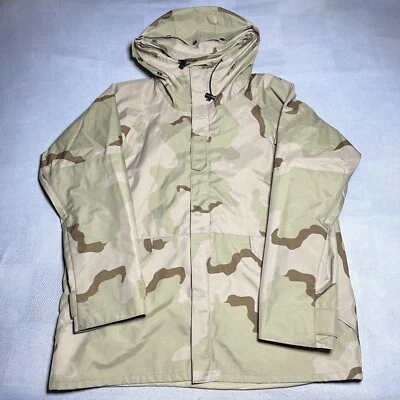 US Army Military Desert Camo Parka Nylon Jacket Size Large Regular DCWCSJ - Image 1 of 4
