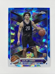 2023-24 Topps Chrome Colby Jones Rookie Sapphire #91 Sacramento Kings RC - Picture 1 of 2