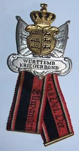 GERMAN - Wurttemburg, Vets. KriegerBund Badge - Ellwangen. - Foto 1 di 4