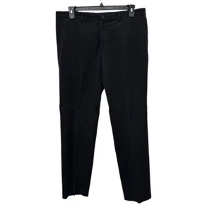 Issey Miyake Men's Size 5 Black Dress Pants Trousers 39x33 Cotton Japan Flat - Picture 1 of 10