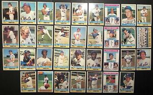 1976 Topps NEW YORK METS Complete Set of 34 Cards TOM SEAVER Jerry Grote Koosman