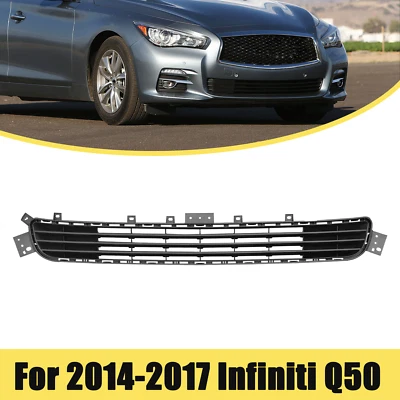 Front Bumper Lower Grille For 2014-2017 Infiniti Q50 Matte Black 622544HB0A - Image 1 of 4