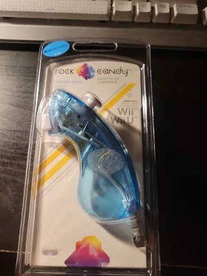 Rock Candy Control Stick - Wii or Wii U Nunchuck - Blu-MERANG NEW - Image 1 of 2