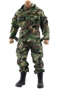 1/6 Soldier Military Army FS 73005 Camouflage Combat Uniform for 12" Figure - Picture 1 of 12