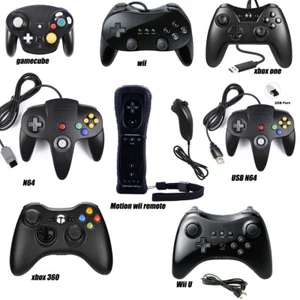 N64 /Switch N64/Xbox 360/One/Wii U/NGC/Classic Pro Controller Gamepad Joystick - Picture 1 of 43