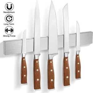 Stainless Steel Magnetic Knife Bar 16 Inch, Extra Strong Magnet Knife Holder - Picture 1 of 8