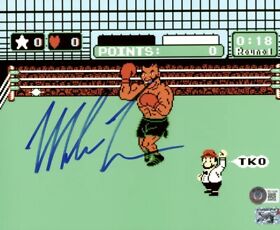 Mike Tyson Autographed Signed 8x10 Picture Punch out Auto NES Nintendo BAS COA