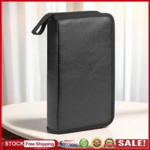 UK Storage Pouch Bag 80pcs Capacity Double-side CD DVD Storage Organizer Dustpro - Afbeelding 1 van 12