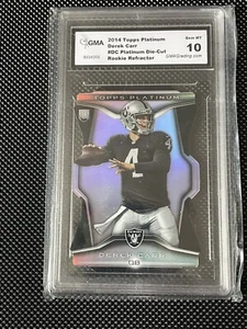 Derek Carr 2014 Topps Platinum Die Cut Refractor Raiders Rookie RC Graded 10 - Picture 1 of 1