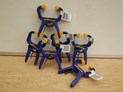 IRWIN 59100ECD 38mm 11/2" QUICK-GRIP NON MARKING HANDI CLAMPS X 6