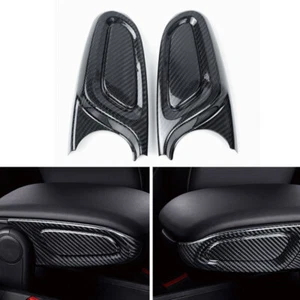 Carbon Fiber Armrest Box Side Panel Cover Trim for Mini Countryman F60 2017-2022 - Picture 1 of 3