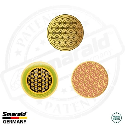 SMARALD® Blume des Lebens G5 Strahlenschutz Aufkleber Handy iPhone Laptop EMF Reduzierung