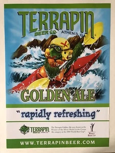 Terrapin Beer Co. Golden Ale Poster Print Adverting 18" X 13" Biffle Artwork - Picture 1 of 2