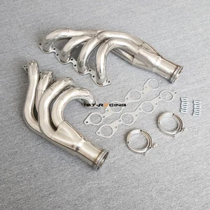 3.5" V band Exhaust Headers for Chevy BBC Big Block 396/427/454/507/572 V8 65-72 - Bild 1 von 10