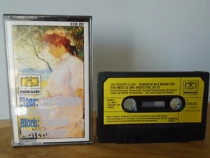 Elgar Cello Concerto/Bloch Schelomo - Fournier / Berlin rare Cassette Tape 1976 - Picture 1 of 6