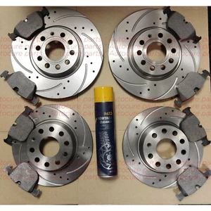 PARA MINI COOPER S (R56) 06-15 DISCOS Y PASTILLAS DE FRENO DELANTEROS Y TRASEROS PERFORADOS Y RANURADOS - Imagen 1 de 1