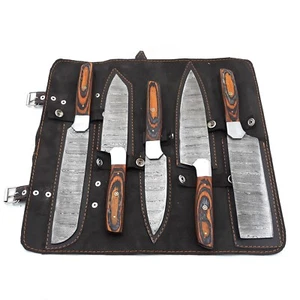 Handgefertigtes Damast Kochmesser Set / Küchenmesser 5-teiliges Set SS-17473 - Bild 1 von 7