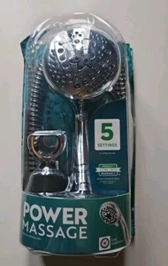 Peerless Power Masaje 5 Spray Cabezal de Ducha de Mano Cromo de Níquel Cepillado - Imagen 1 de 6