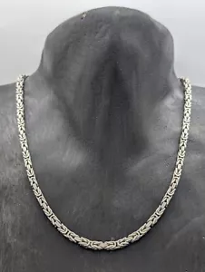 Königskette 925 Sterling Silver Necklace Chain Silver 51,50cm 49Gramm 4mm #778 - Bild 1 von 11