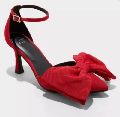 A New Day Women's Grace Red Bow Pumps with Memory Foam Insole 7 10 NWT - Image 1 of 3
