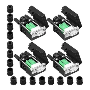 4 STÜCKE DB9--Buchse, LöTfreier DB9-RS232-D-SUB-Seriell-Zu-9-Pin-Port-Termi4214 - Afbeelding 1 van 7