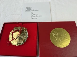 1991 Vintage The Portland Ornament - 24K Gold Plate ~ Pioneer Courthouse Square - Bild 1 von 6