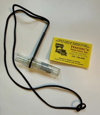 Vintage Haydel's Blue & Snow Goose Call B-81 with Lanyard - Image 1 of 2