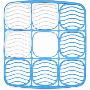 Farberware Waschbeckenschutz Flex mit Stopfen, blau - Bild 1 von 1