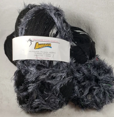 Hilo Trendsetter AMBROSIA Color 06 - 250 gr. Mezcla de lana metálica mohair de 410 yardas Foto 1 de 4