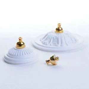 Mini Mundus Dollhouse Ceiling Threaded Lamp Cap - Imagen 1 de 1