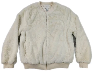Blouson bomber femme fausse fourrure Forever 21 taille L crème - Photo 1/11