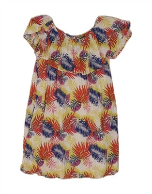 GAS Womens Abstract Pattern Off Shoulder Dress UK 10 Small Multicoloured GR04 - Image 1 of 3