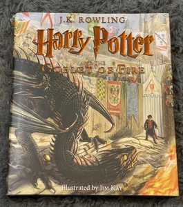 Harry Potter and the Goblet of Fire: Illustrated Edition Hardcover J K Rowling - Picture 1 of 6