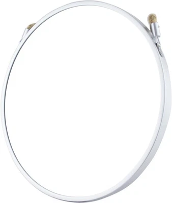 Espelho de parede redondo minimalista com corda - Espelho decorativo rústico para Liv - Imagem 1 de 3