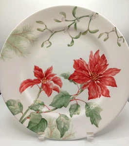 Lenox Winter Garden Poinsettia with Mistletoe China Dinner Plate New NWT - Picture 1 of 10