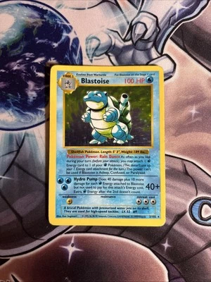 Pokémon TCG - Blastoise - 2/102 - Shadowless - Holo Rare - Base Set MP (HPL) - Image 1 of 4