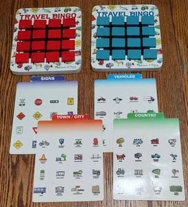MELISSA AND DOUG TRAVEL BINGO FLIP TO WIN WOODEN GAME, COMPLETE - Picture 1 of 9