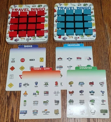 MELISSA AND DOUG TRAVEL BINGO FLIP TO WIN JUEGO DE MADERA, COMPLETO Foto 1 de 4