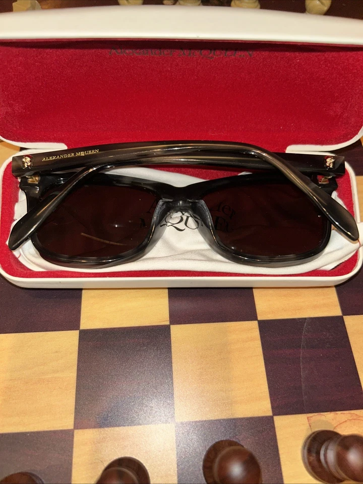 Gafas/pantallas Alexander McQueen AM0158SA 004, UNISEX nunca usadas con estuche + tela Foto 1 de 4