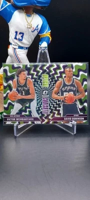 🔥Victor Wembanyama/D. Robinson🔥2024-25 Panini Donruss ilusiones ópticas ópticas Foto 1 de 3