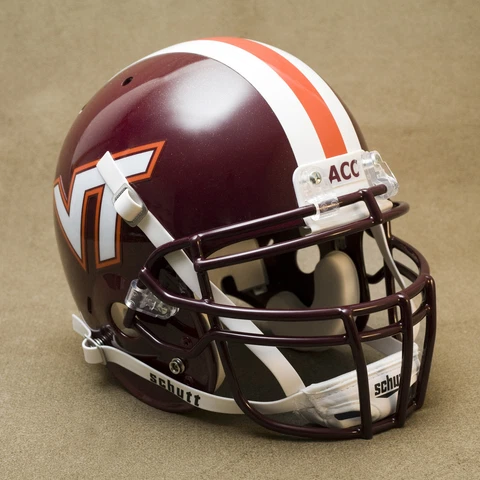 VIRGINIA TECH HOKIES NCAA Schutt XP Full Size REPLICA Gameday Football Helmet Cover