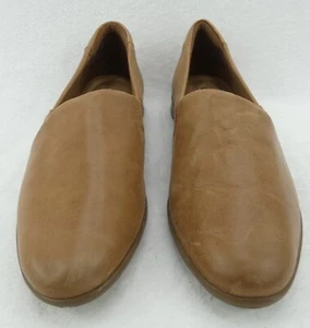 Clarks Women’s Tan Leather Jenette Grace, Loafers,Slip On Flats Size 9 M EUC! - Picture 1 of 8