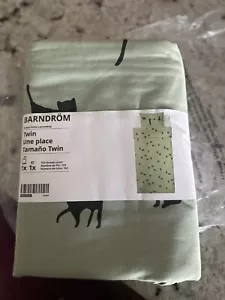 LAST ONE!❤️🔥Brand New IKEA BARNDROM Cats Twin Duvet Cover and Pillowcase - Picture 1 of 3